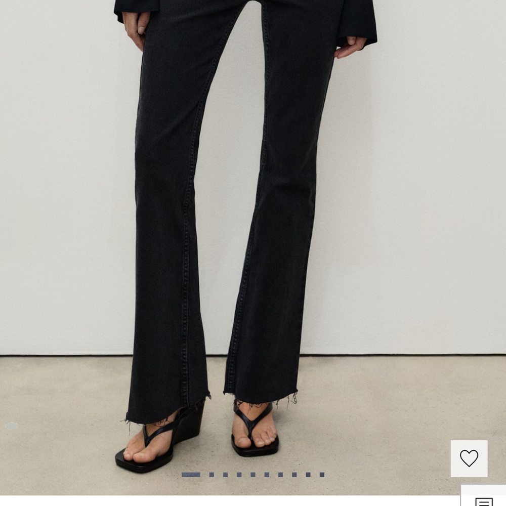 Mango Fiona Black Denim Jeans